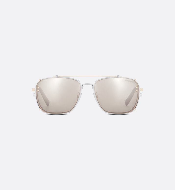 CD Diamond S4U • Gray and Beige Mirrored Square Sunglasses