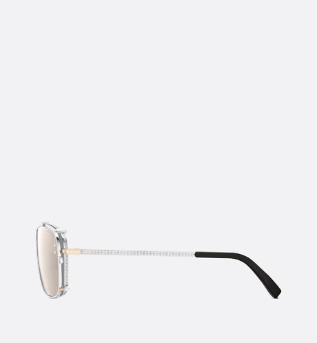 CD Diamond S4U • Gray and Beige Mirrored Square Sunglasses