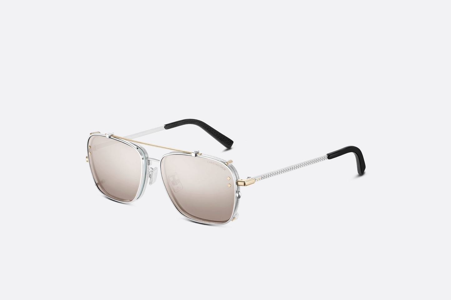 CD Diamond S4U • Gray and Beige Mirrored Square Sunglasses