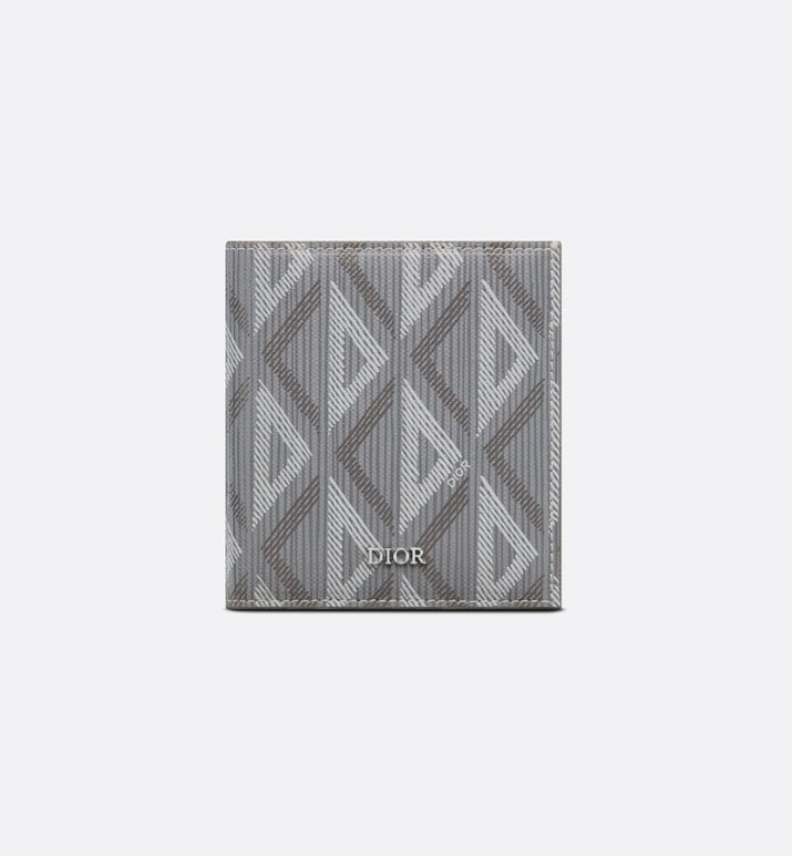 Vertical Wallet • Dior Gray CD Diamond Canvas