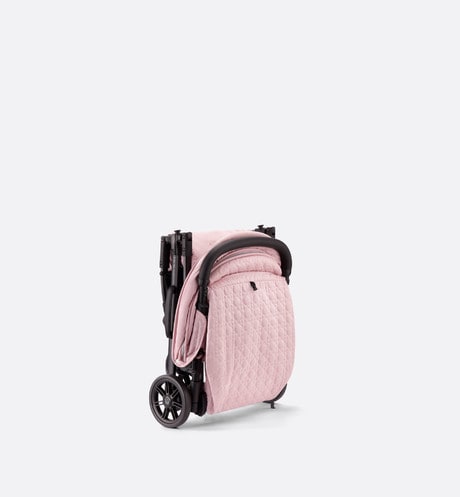 Stroller • Powder Pink Water-Repellent Cannage Canvas