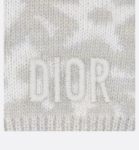 Baby Pants • Ivory Wool and Cashmere Jacquard Knit with Gray Stars