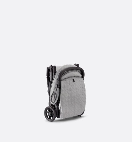 Stroller • Gray Water-Repellent Cannage Canvas