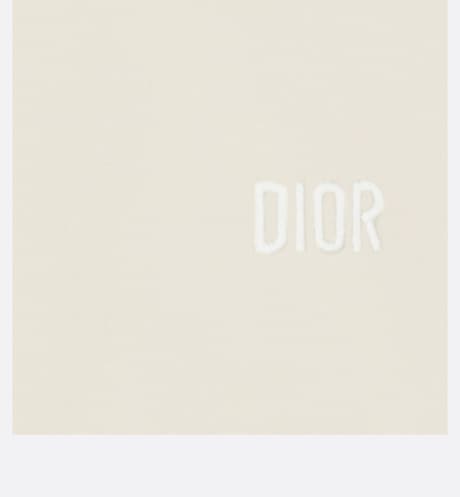 Baby Long-Sleeved Onesie • Ivory Jersey and Cotton Voile with Gold-Tone Cannage