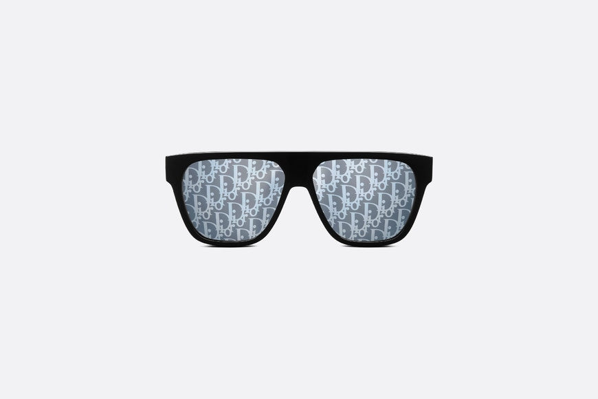 DiorB23 S3I • Black Rectangular Sunglasses with Dior Oblique Motif