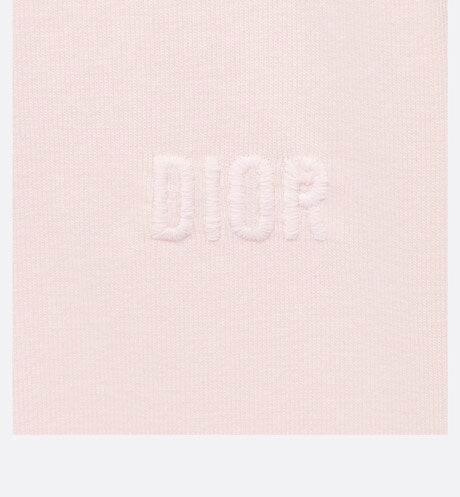 Baby Long-Sleeved Onesie • Pale Pink Cannage Jersey and Cotton Voile