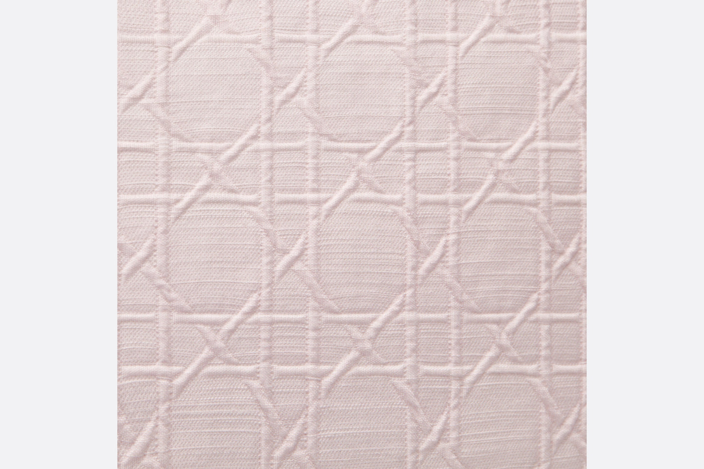 Zipped Pouch • Pale Pink Cannage Cotton Canvas