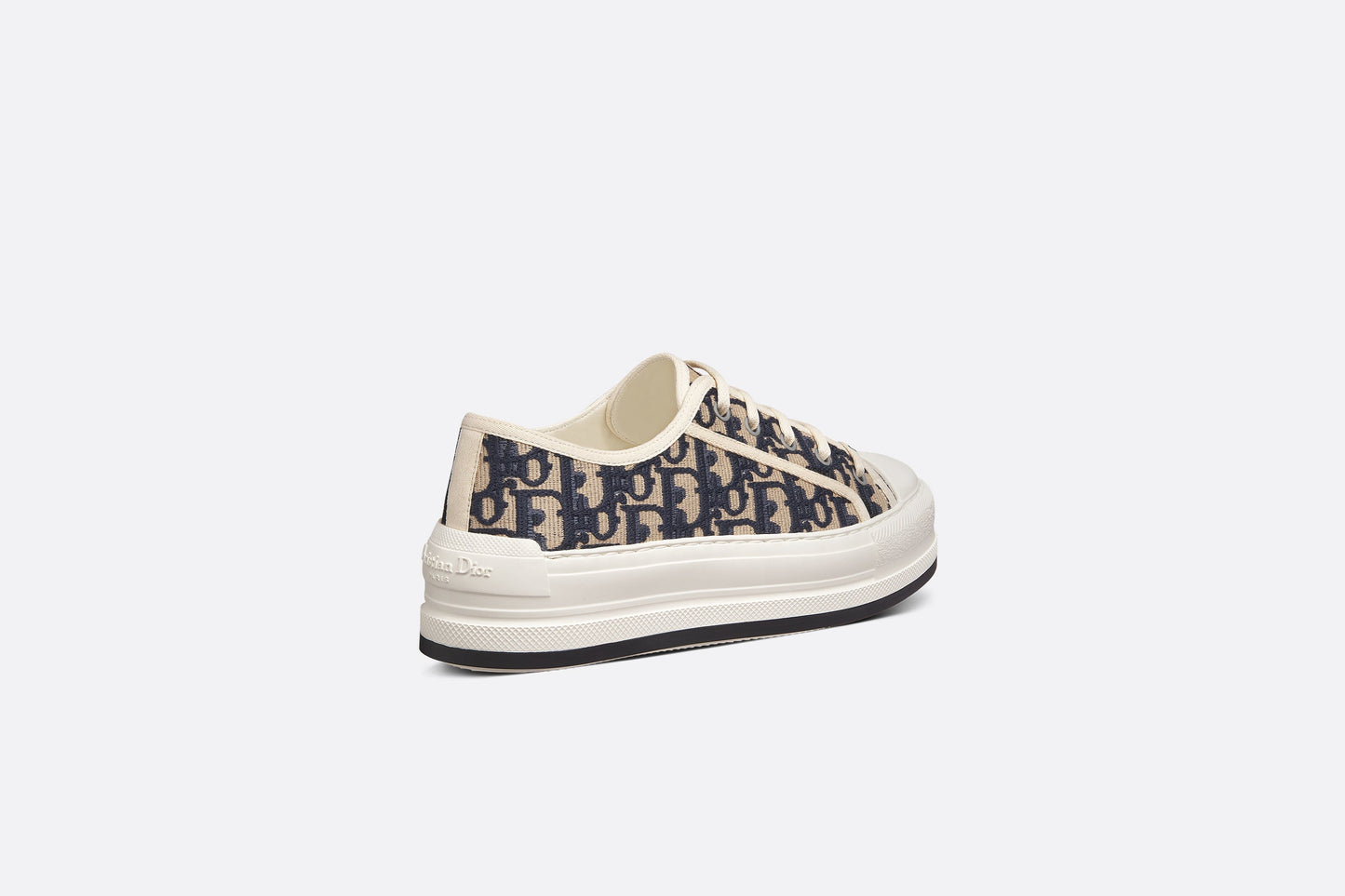 Walk'n'Dior Platform Sneaker • Deep Blue Dior Oblique Embroidered Cotton