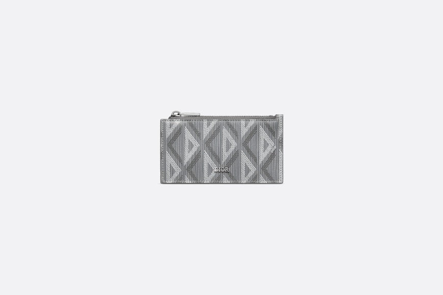 Zipped Card Holder • Dior Gray CD Diamond Canvas