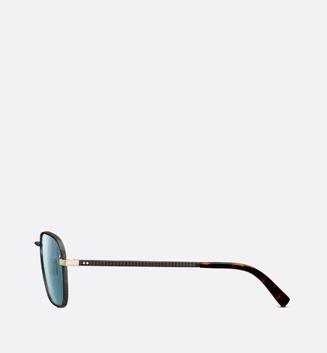 CD Diamond S4U • Blue Mirrored Square Sunglasses with CD Diamond Motif