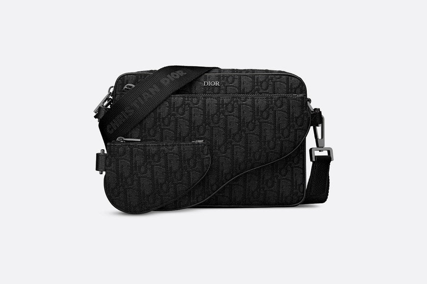 Triple Pouch • Black Dior Oblique Jacquard