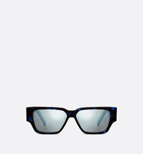 CD Diamond S5I • Blue Tortoiseshell-Effect Square Sunglasses