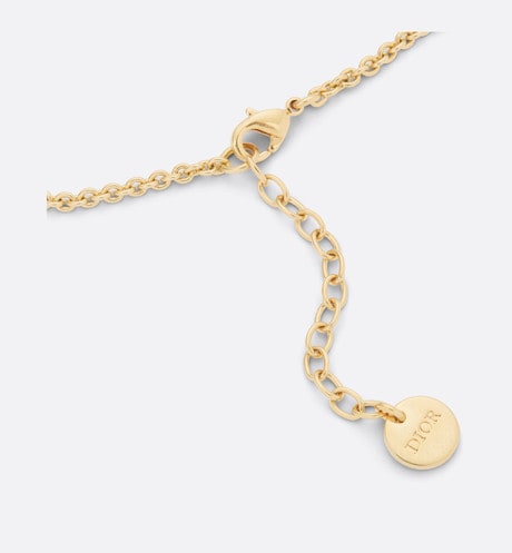 Petit CD Bracelet • Gold-Finish Metal and Silver-Tone Crystals