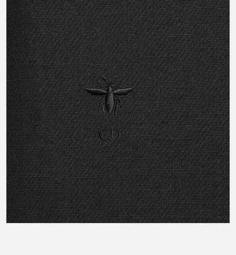 Straight Dress • Black Wool and Silk