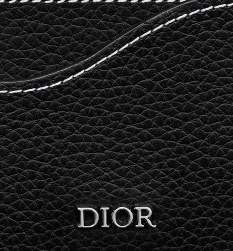 Saddle Card Holder • Black Grained Calfskin