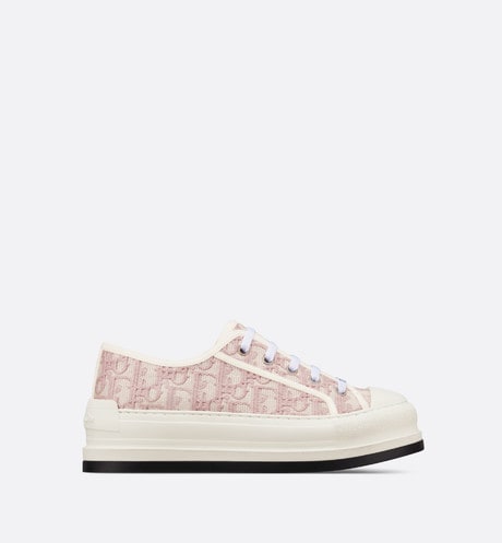 Walk'n'Dior Platform Sneaker • Nude Dior Oblique Embroidered Cotton