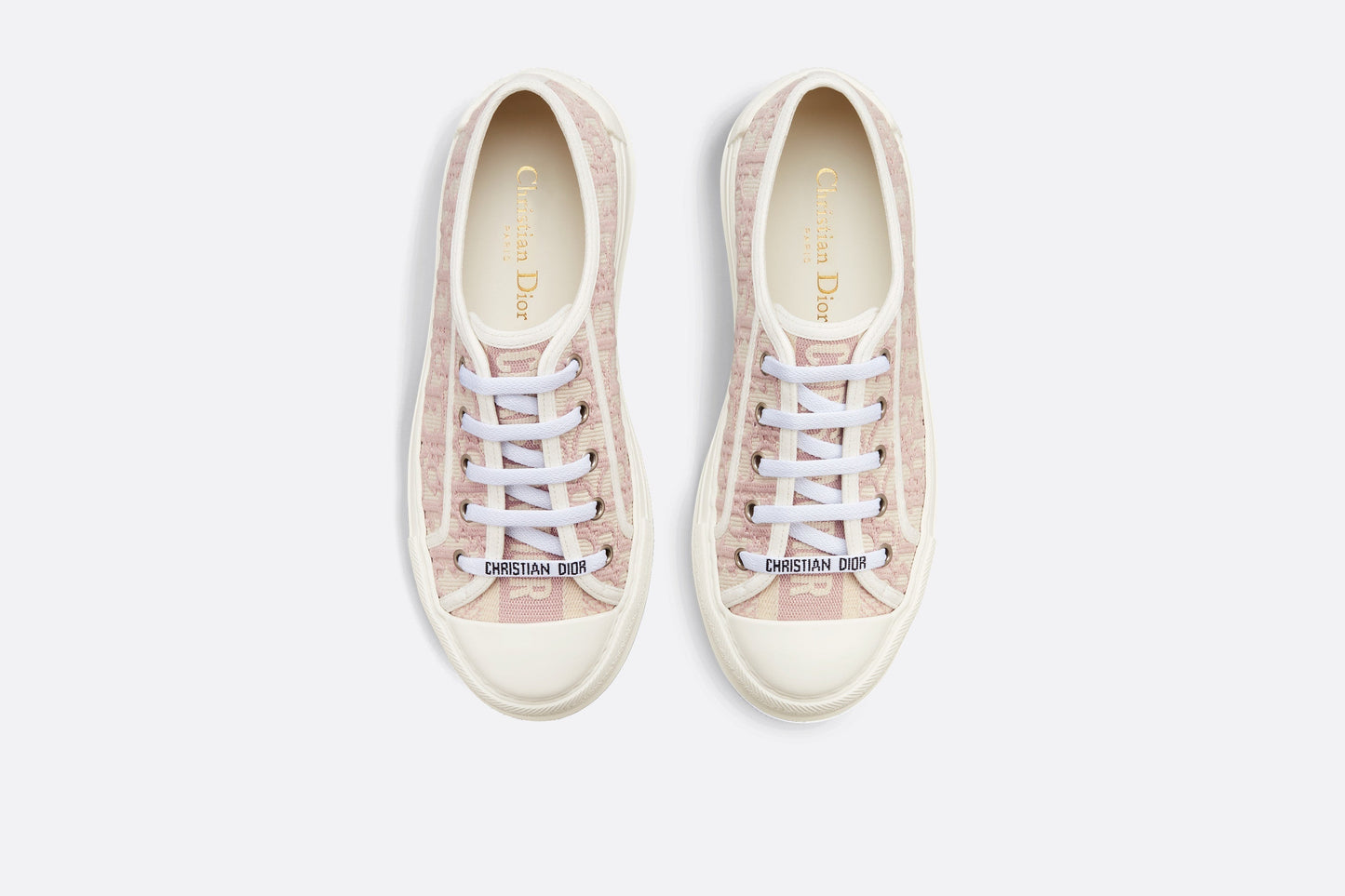 Walk'n'Dior Platform Sneaker • Nude Dior Oblique Embroidered Cotton