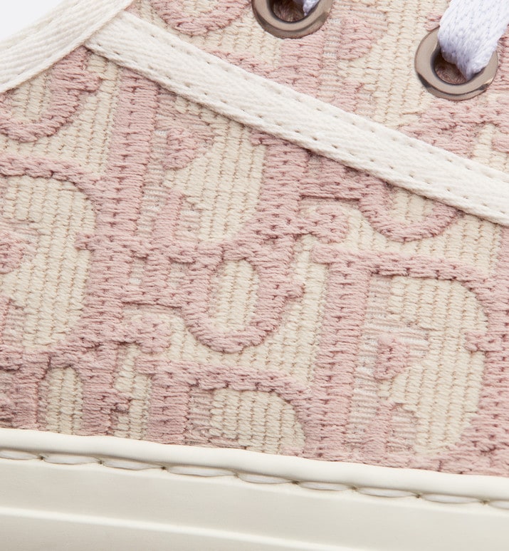 Walk'n'Dior Platform Sneaker • Nude Dior Oblique Embroidered Cotton