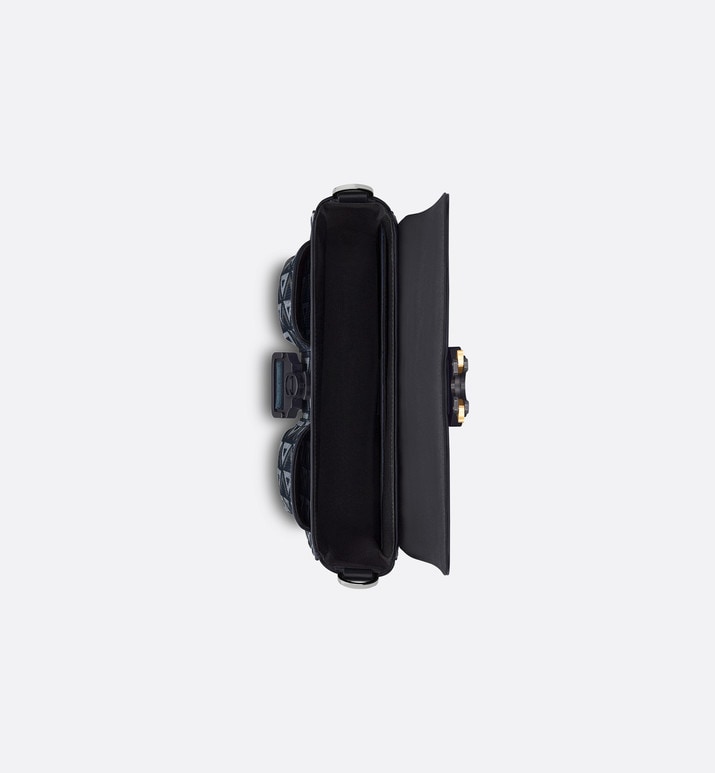 Dior Hit The Road Bag with Strap • Navy Blue CD Diamond Canvas