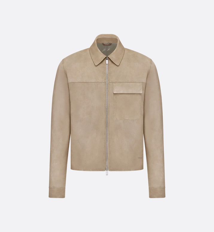 Zipped Blouson • Beige Lambskin