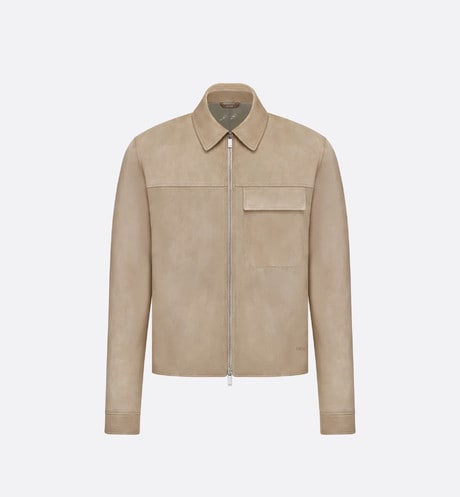 Zipped Blouson • Beige Lambskin