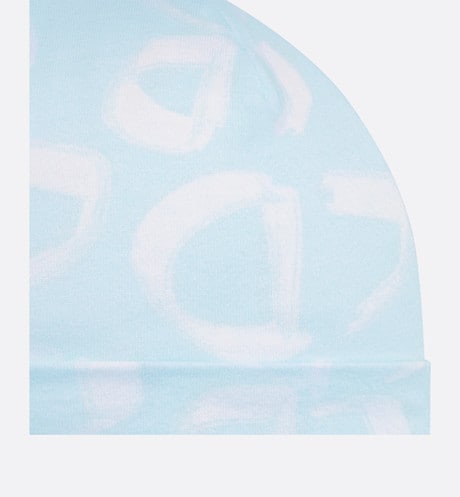 Newborn Gift Set • Light Blue Cotton Jersey with Ivory Revisited CD Motif