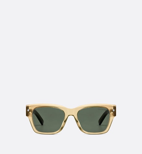 CD Diamond S2I • Translucent Yellow Rectangular Sunglasses