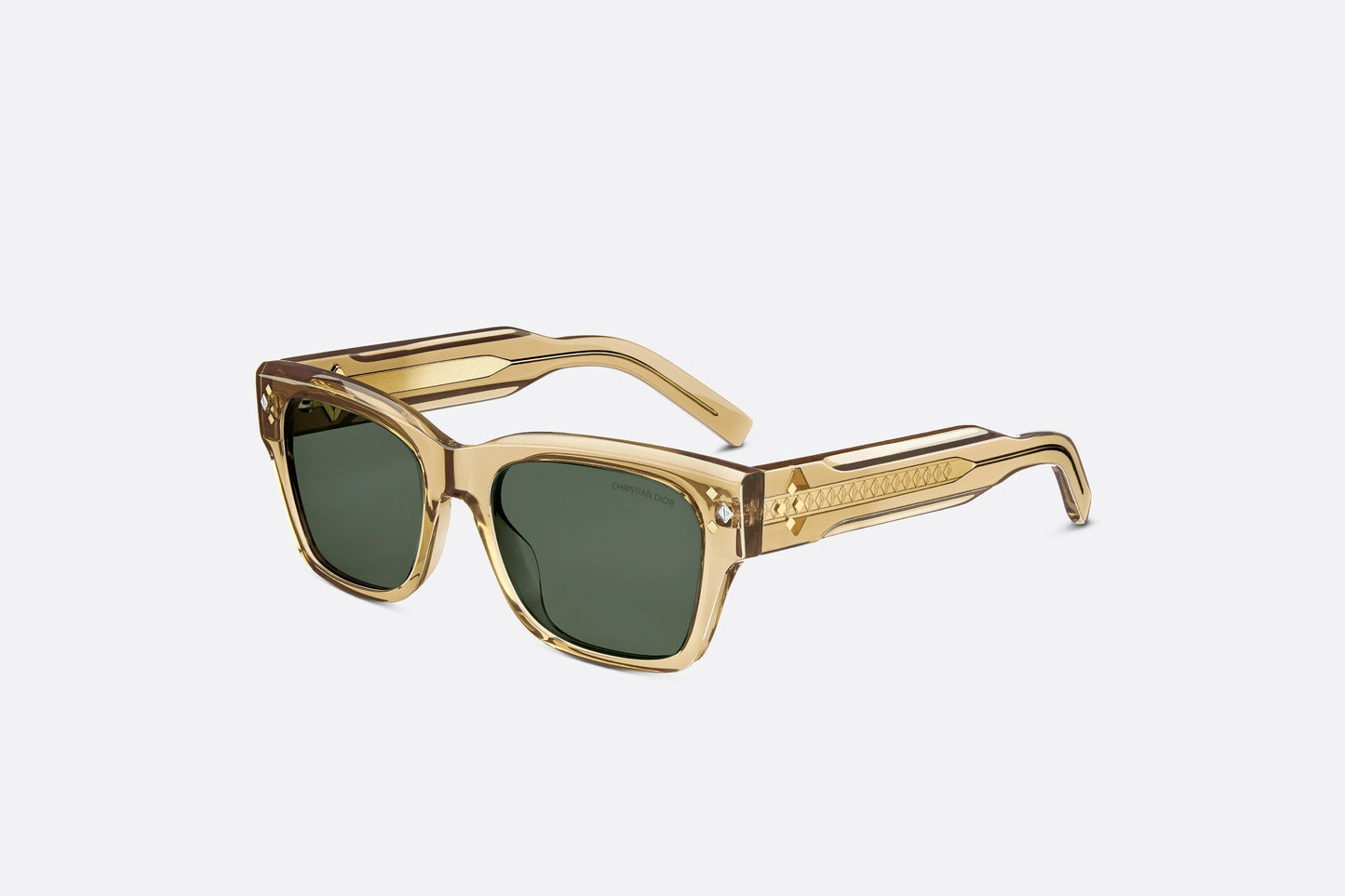 CD Diamond S2I • Translucent Yellow Rectangular Sunglasses