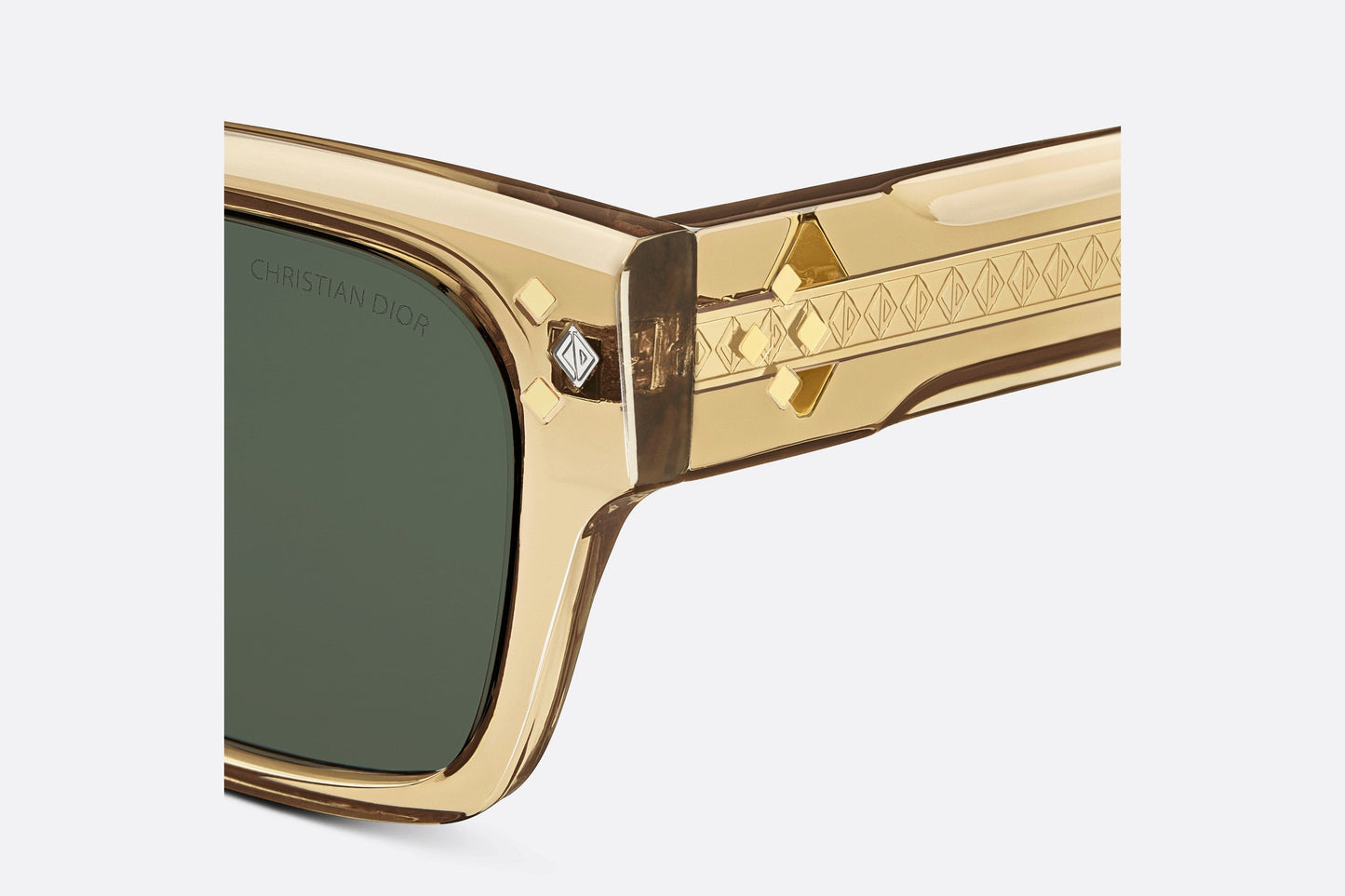 CD Diamond S2I • Translucent Yellow Rectangular Sunglasses