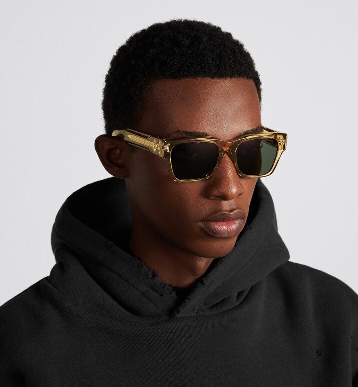 CD Diamond S2I • Translucent Yellow Rectangular Sunglasses