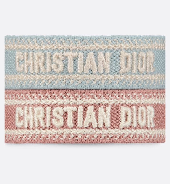 J'Adior Bracelet Set • Placid Blue and Pink Cotton