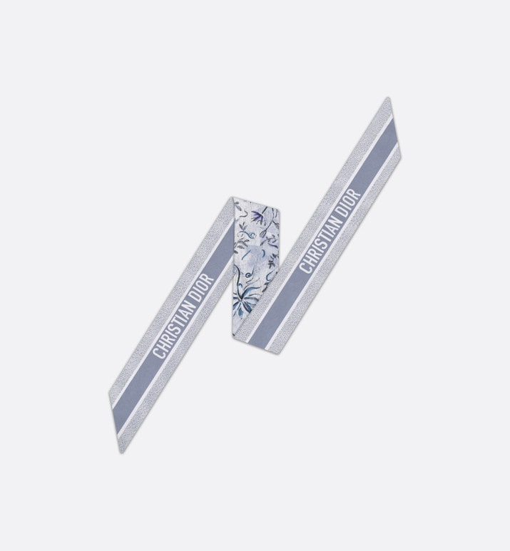 ABCDior S Scille - Souffler Mitzah Scarf • Ivory Multicolor Silk Twill