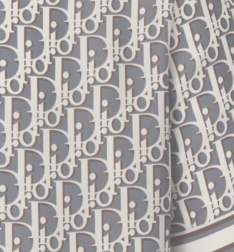 Dior Oblique Short-Sleeved Shirt • Gray Silk Twill