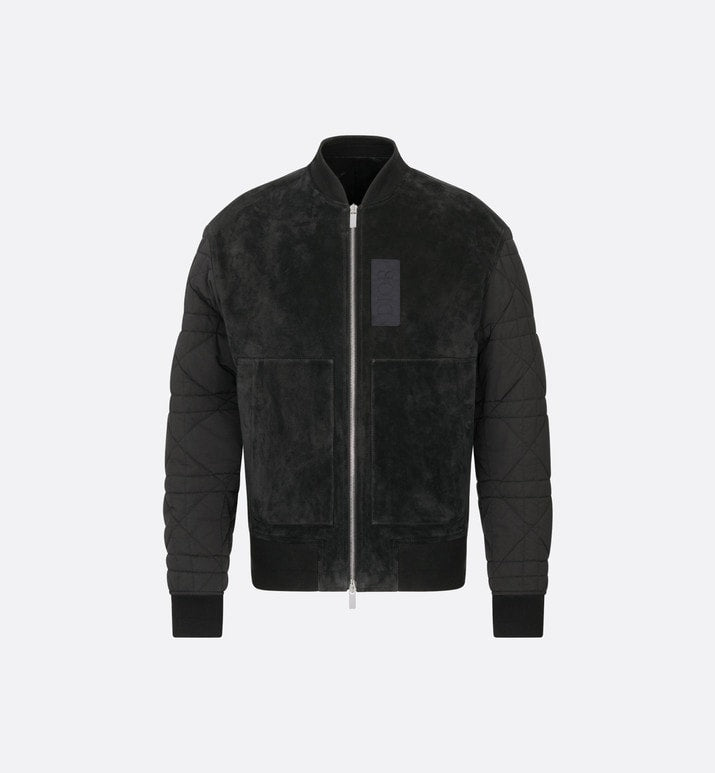 Zipped Varsity Blouson • Black Calfskin
