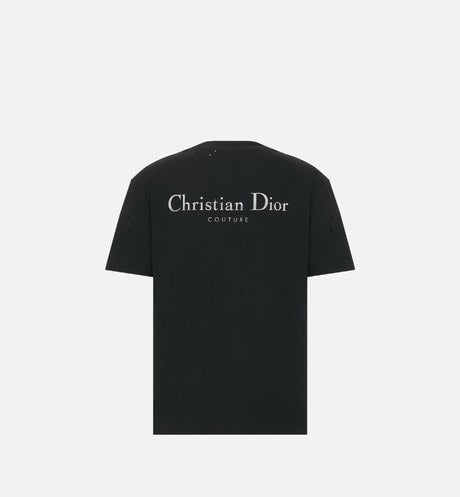Christian Dior Couture Relaxed-Fit T-Shirt • Black Cotton Jersey