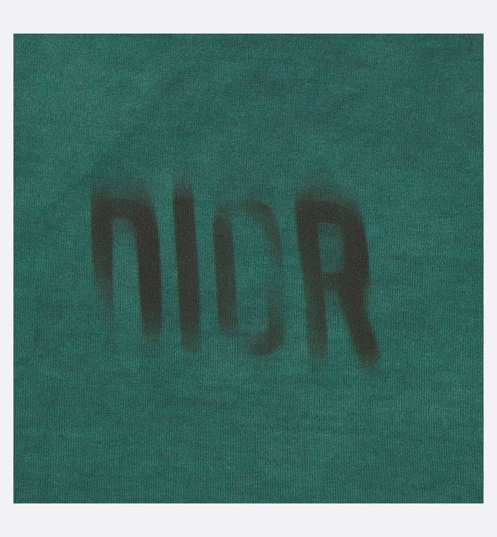 T-Shirt • Green and Black Tie & Dior Cotton Jersey with Signature