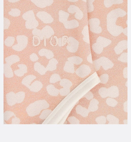 Newborn Gift Set • Pink Cotton Jersey with Pale Pink Leopard Print