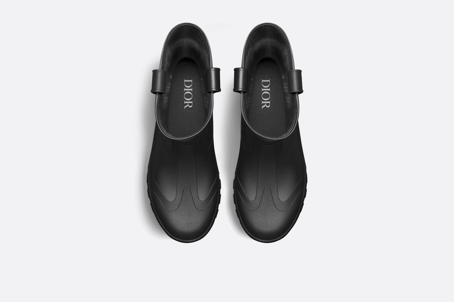 Dior Garden Rain Boot • Black Rubber with Dior Oblique Motif