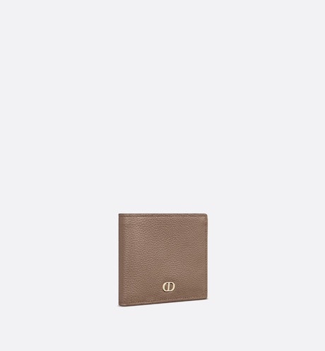Wallet • Khaki Grained Calfskin with CD Icon Signature