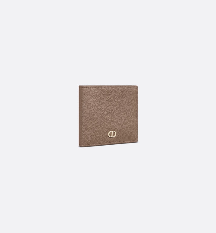 Wallet • Khaki Grained Calfskin with CD Icon Signature