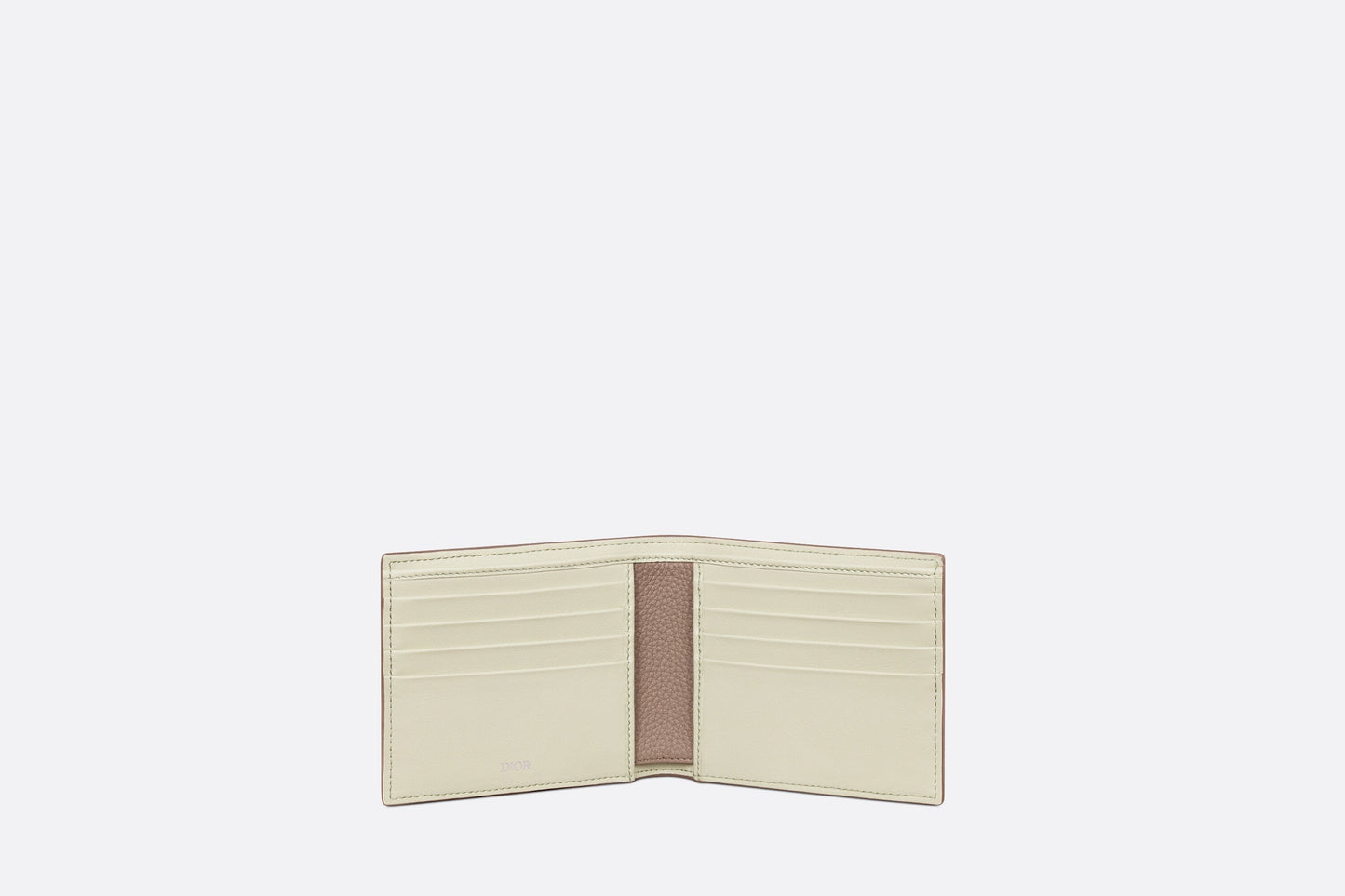 Wallet • Khaki Grained Calfskin with CD Icon Signature