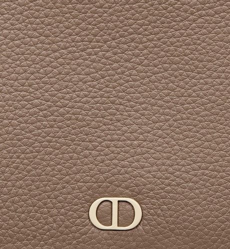 Wallet • Khaki Grained Calfskin with CD Icon Signature