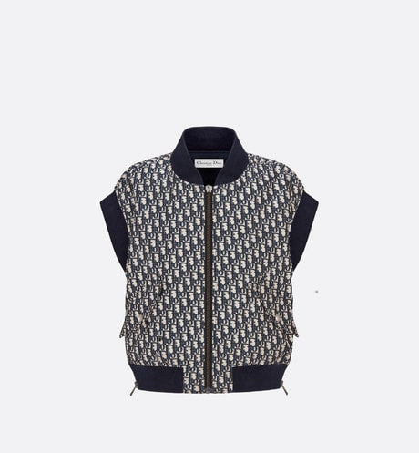 Vest • Blue Dior Oblique Technical Taffeta