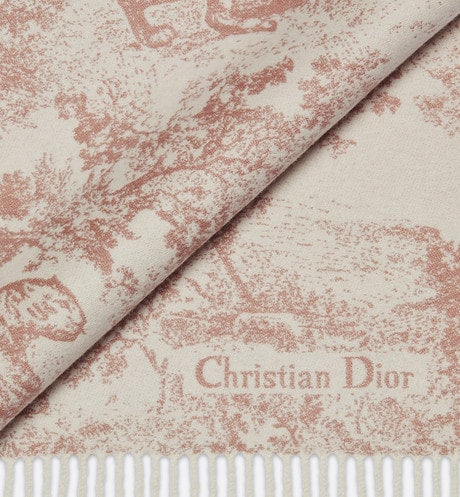 Toile de Jouy Sauvage Scarf • Rose Des Vents Cashmere and Wool