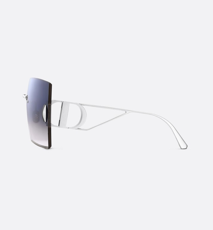 30Montaigne S7U • Gray Gradient Mirrored Square Sunglasses