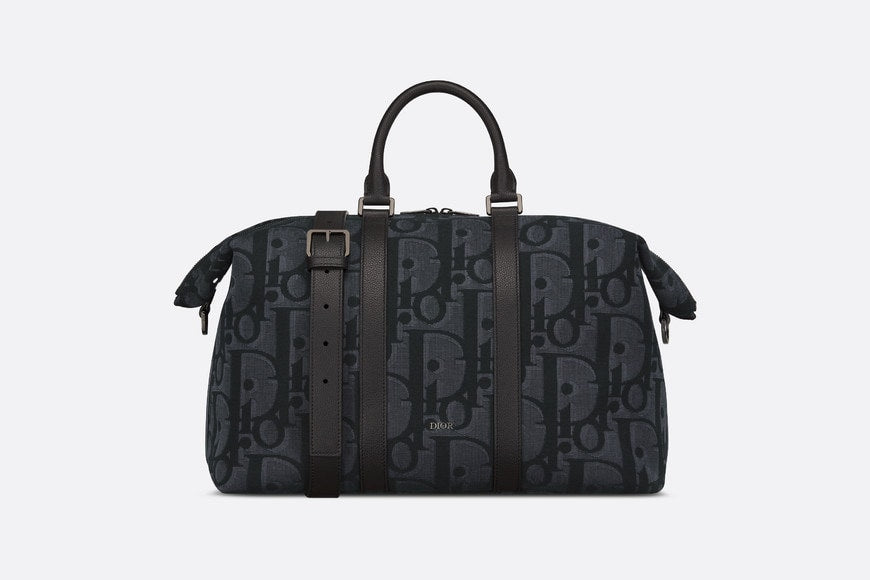 Weekender 40 Bag • Black Maxi Dior Oblique Jacquard