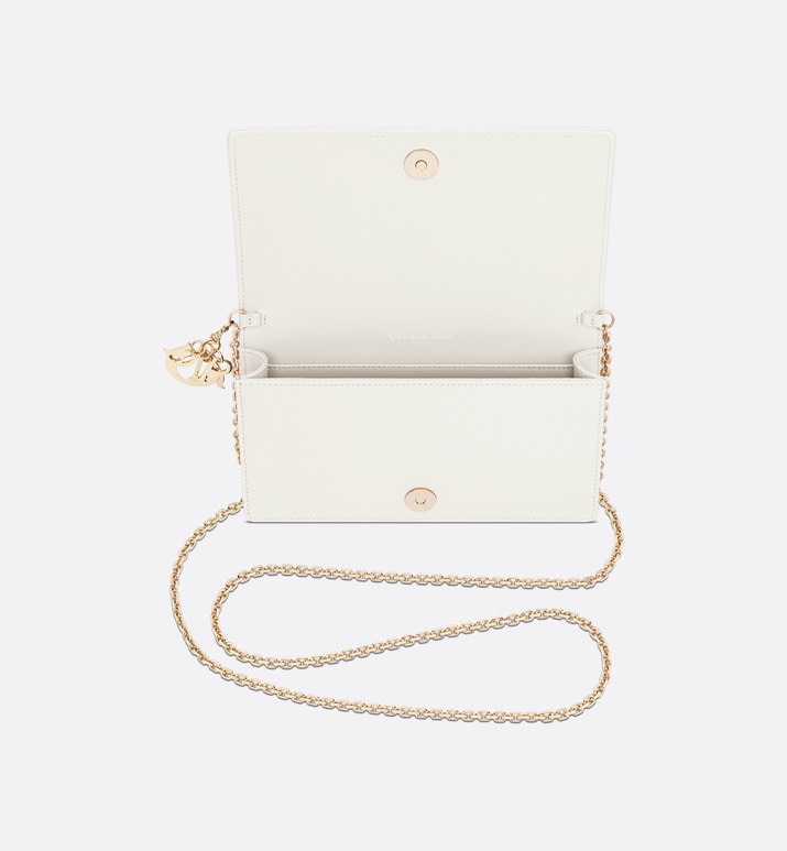 Lady Dior Pouch • Latte Cannage Lambskin
