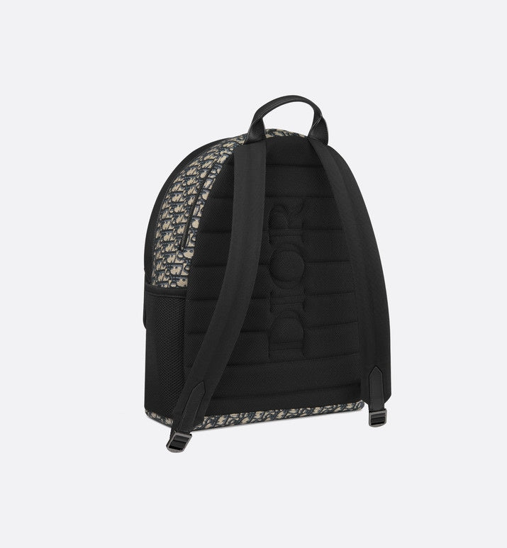 Dior 8 Backpack • Beige and Black Dior Oblique Jacquard