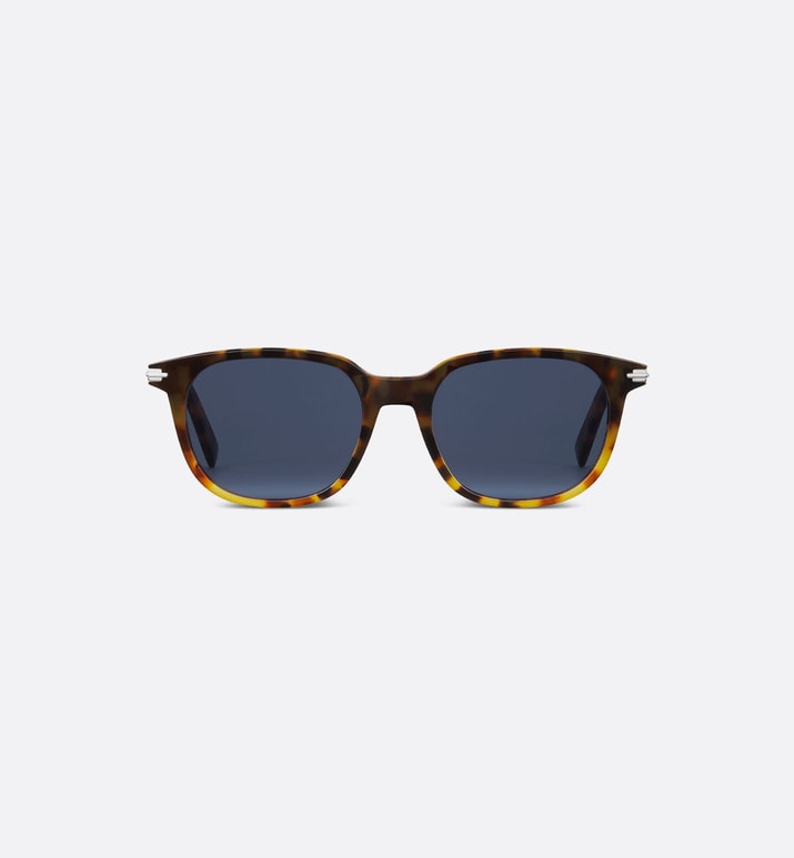 DiorBlackSuit S12I BioAcetate • Gradient Brown Tortoiseshell-Effect Square Sunglasses