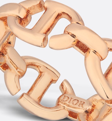 CD Navy Ring • Pink-finish metal